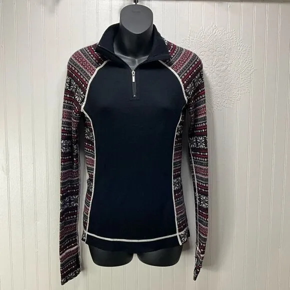 TELLURIDE CLOTHING CO. 100% Merino Wool 1/4 Zip Pullover