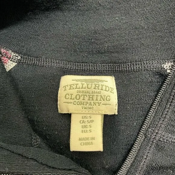 TELLURIDE CLOTHING CO. 100% Merino Wool 1/4 Zip Pullover