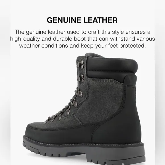 Territory Lace Up Water Resistant Boots. Size 10.5