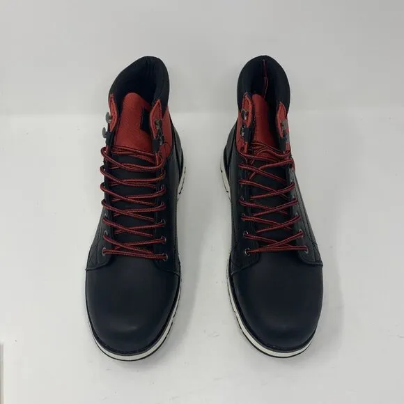 Territory Slickrock Boots Men's 10.5 Black Leather Water Resistant Lace-Up S0724