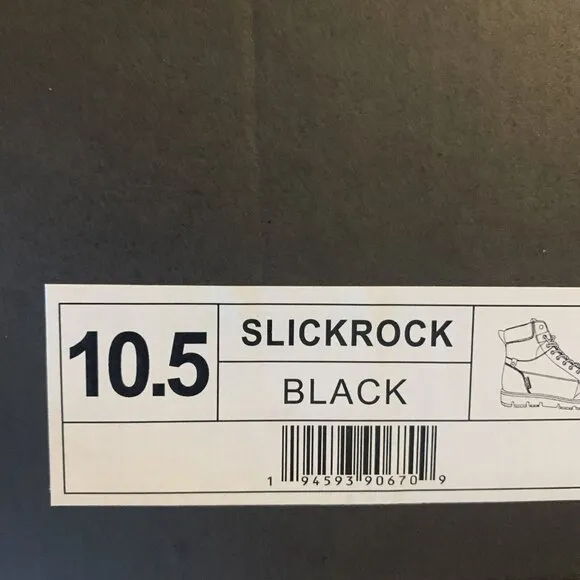 Territory Slickrock Boots Men's 10.5 Black Leather Water Resistant Lace-Up S0724