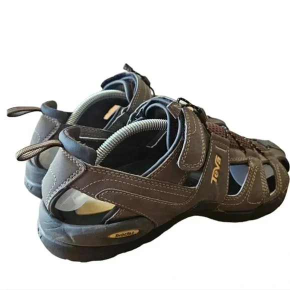 Teva Men's Fisherman Leather Hiking Sandals Shoes Size 9.