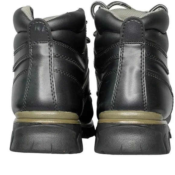 TEXAS STEER Maximus Steel Toe Black Safety Boots Men's Size 8