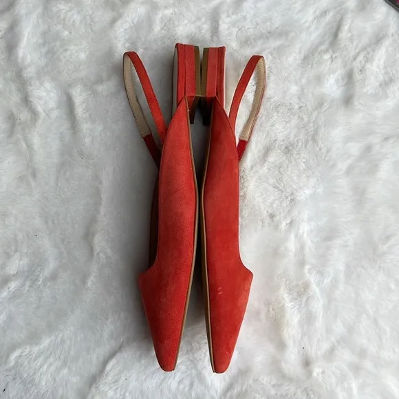 The Editor Slingback suede flat shoes