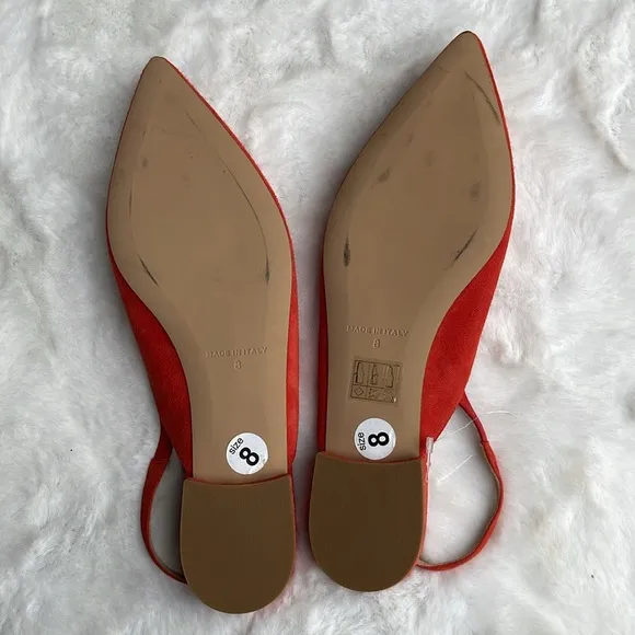 The Editor Slingback suede flat shoes