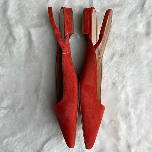 The Editor Slingback suede flat shoes