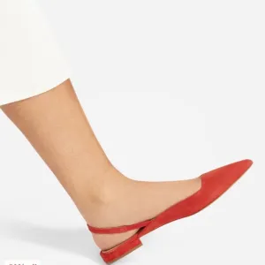 The Editor Slingback suede flat shoes