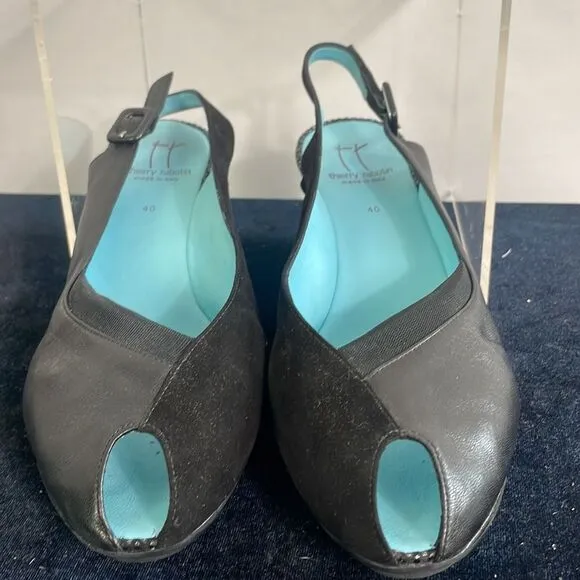 Thierry Rabotin Black Wedges Shoes