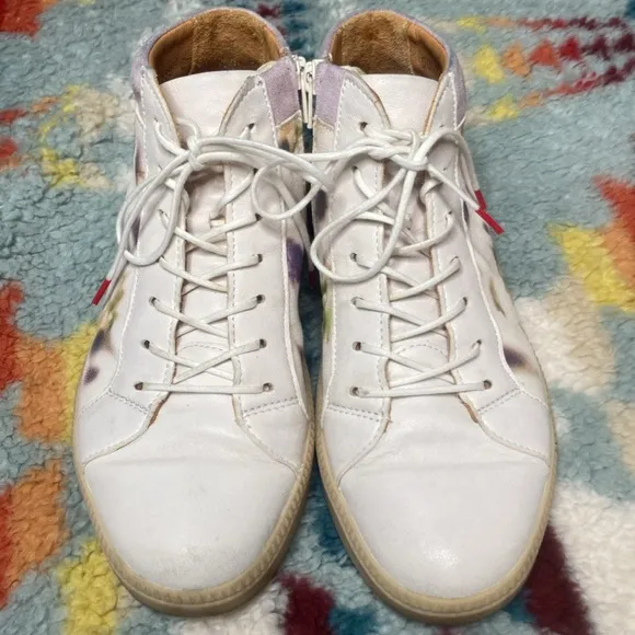 Think! Turna lace up leather sneakers