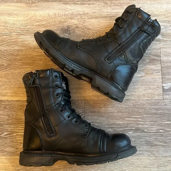 Thorogood GEN-Flex2 8” Black Tactical Boots Leather  Slip-Resistant size 9.5
