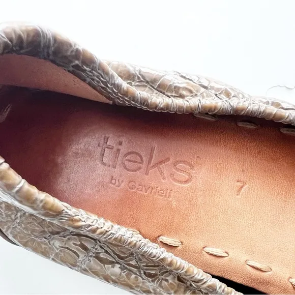 Tieks Ballet Flat Shoes Croc Women’s green