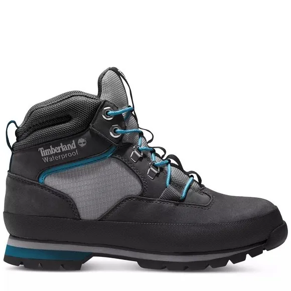 Timberland Euro Hiker Black Waterproof Hiking Ankle Boots Bootie Shoes 7 NEW