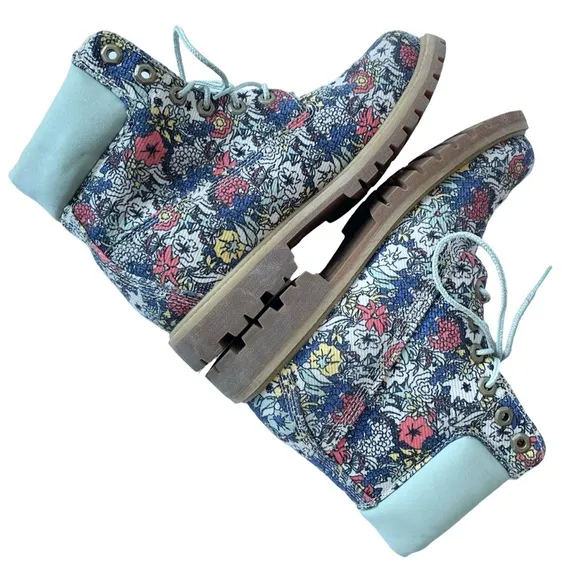 Timberland Icon Fabric 6&quot; Boot in Eco Floral Size 8