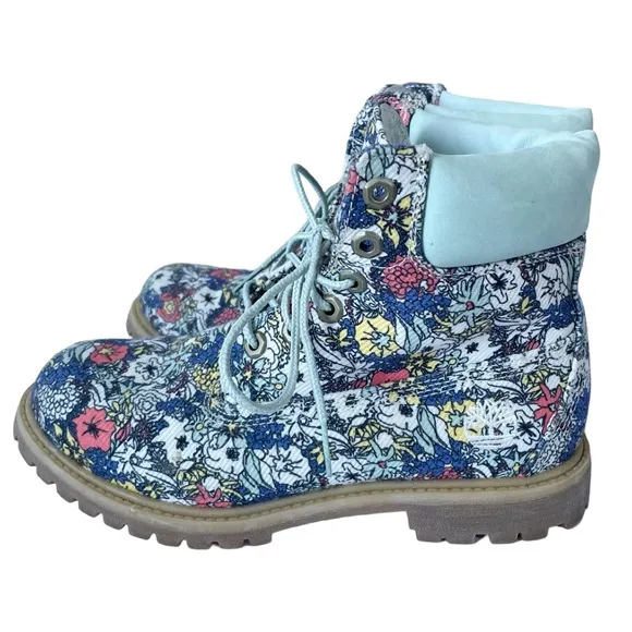 Timberland Icon Fabric 6&quot; Boot in Eco Floral Size 8