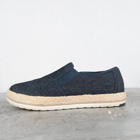 Timberland Loafer Flat Eivissa Sea Slip-on Shoes Espadrille Denim 7
