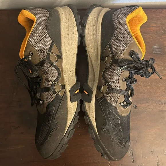 Timberland men black, brown &amp; orange ReBOTL hiking shoes