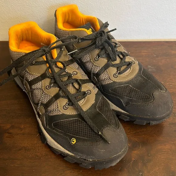 Timberland men black, brown &amp; orange ReBOTL hiking shoes
