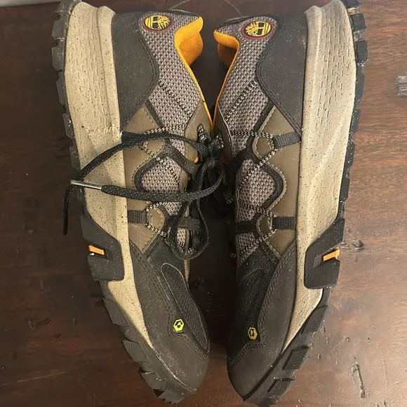 Timberland men black, brown &amp; orange ReBOTL hiking shoes