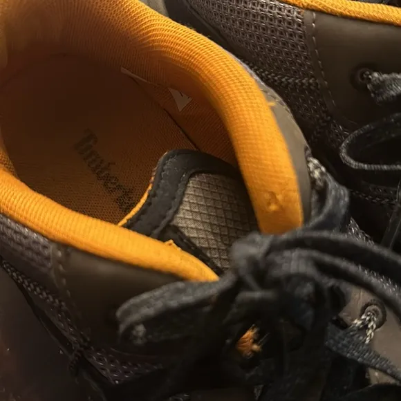 Timberland men black, brown &amp; orange ReBOTL hiking shoes