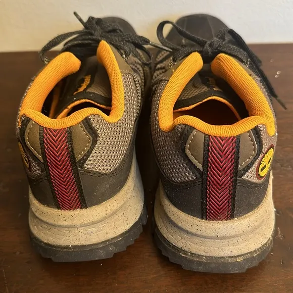 Timberland men black, brown &amp; orange ReBOTL hiking shoes