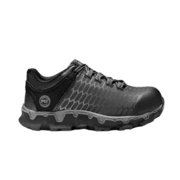 Timberland Pro Womens Black Gray Powertrain Sport Work Sneaker Shoes Size 7W