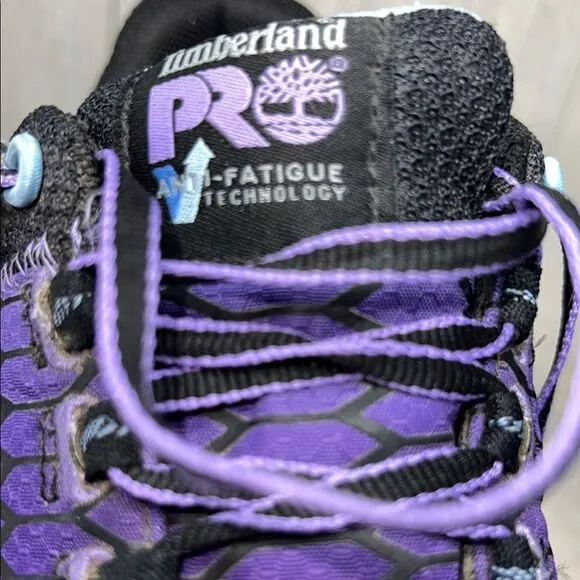 Timberland PRO Purple and Black Steeltoe work shoes size 7