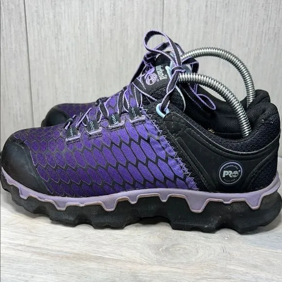 Timberland PRO Purple and Black Steeltoe work shoes size 7