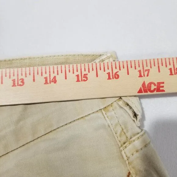 Tommy Bahama Pants Mens 32x32 Authentic Chino Flat Front Cotton Spandex Khaki