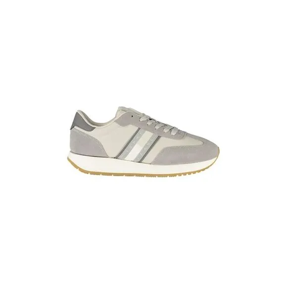 Tommy Hilfiger Sleek Sporty-Chic Sneakers with Removable Insole Men Gray
