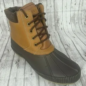Tommy Hilfiger TM Charlie Mens  Water Resistant Leather Rubber Duck Boots Size 8