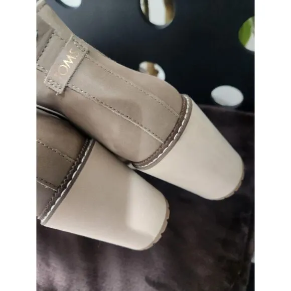 Toms Womens Raven Nubuck Water Resistant Ankle Boots Size 9 US
