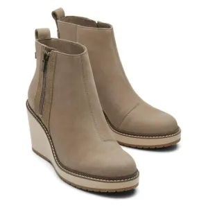 Toms Womens Raven Nubuck Water Resistant Ankle Boots Size 9 US