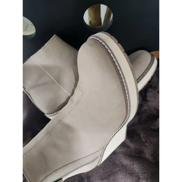 Toms Womens Raven Nubuck Water Resistant Ankle Boots Size 9 US