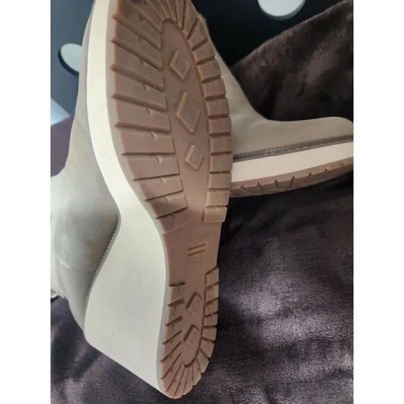 Toms Womens Raven Nubuck Water Resistant Ankle Boots Size 9 US