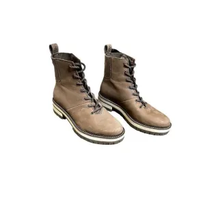 Toms women's size 7.5 Frankie combat boots neutral tan water resistant