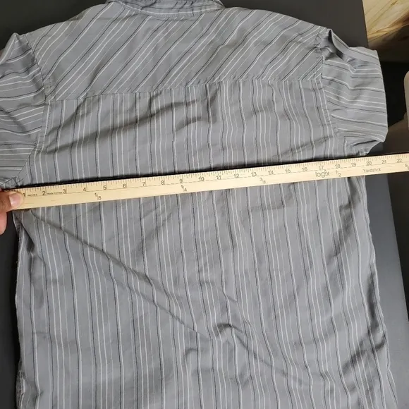 Tony Hawk Button Front Shirt Boys XL  Casual Long Sleeve Cotton Grey