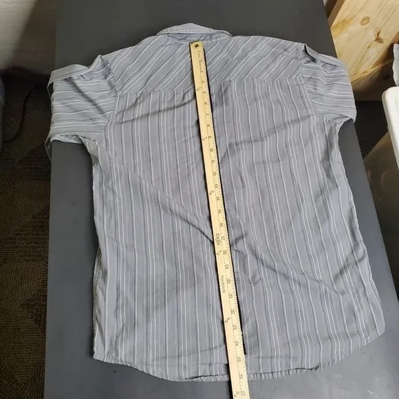 Tony Hawk Button Front Shirt Boys XL  Casual Long Sleeve Cotton Grey