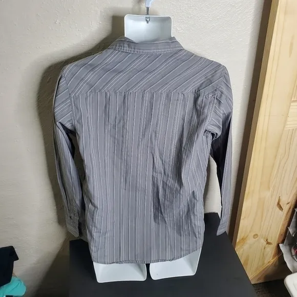 Tony Hawk Button Front Shirt Boys XL  Casual Long Sleeve Cotton Grey
