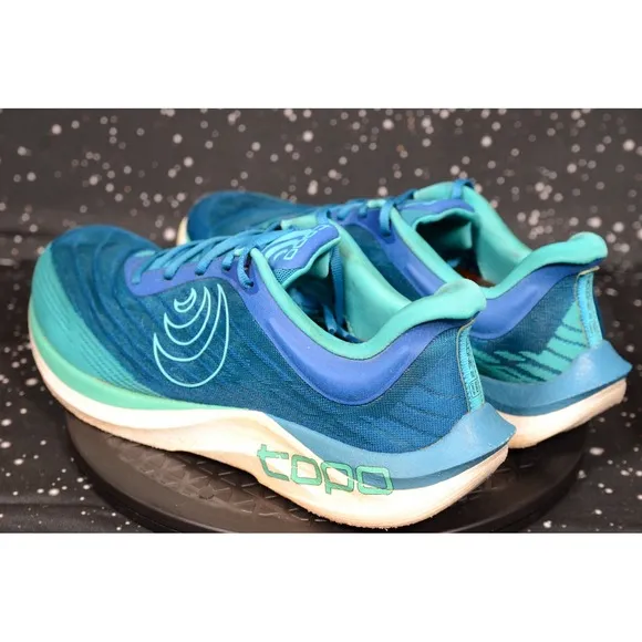 Topo Athletic Cyclone 2 Men's Sneakers Sz 12 Blue Aqua Lace Up Running Shoes