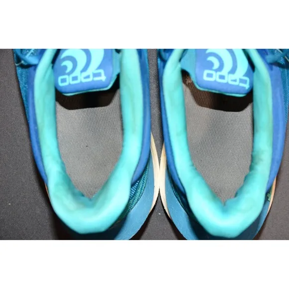 Topo Athletic Cyclone 2 Men's Sneakers Sz 12 Blue Aqua Lace Up Running Shoes