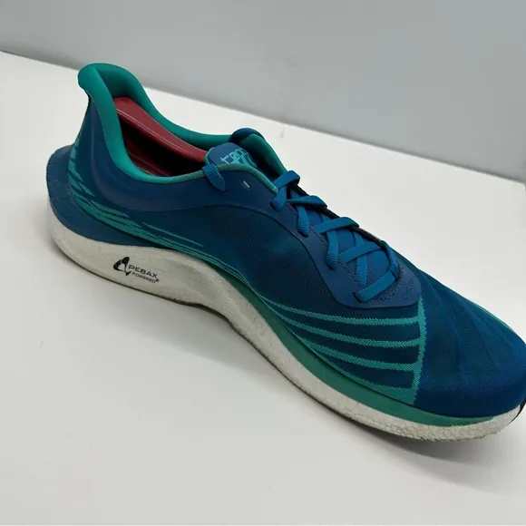 Topo Athletic Mens 13 Cyclone 2 Blue/Aqua Running Shoes Sneakers Gym Low
