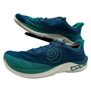 Topo Athletic Mens 13 Cyclone 2 Blue/Aqua Running Shoes Sneakers Gym Low