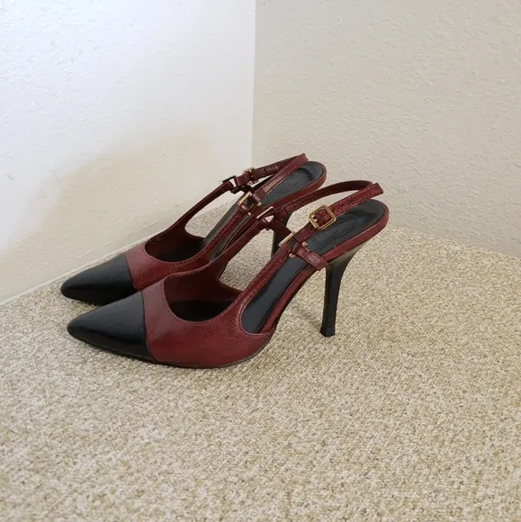 Tory Burch Black And Red Shoes