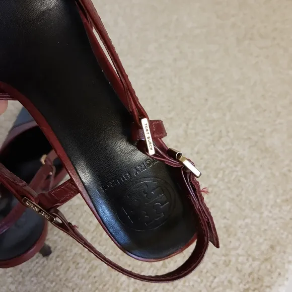 Tory Burch Black And Red Shoes