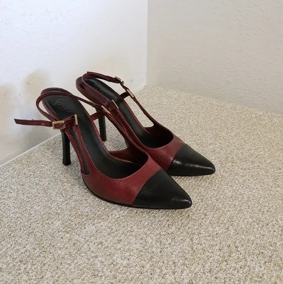 Tory Burch Black And Red Shoes