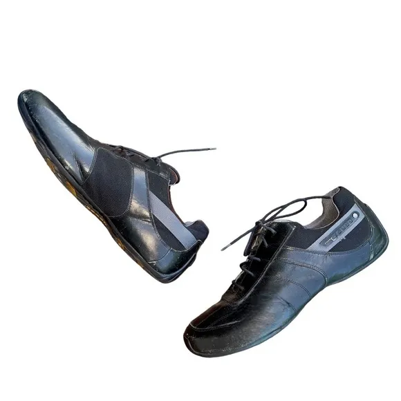Tsubo Shoes Mens Size 13 Black Leather Lace Up Walking Casual