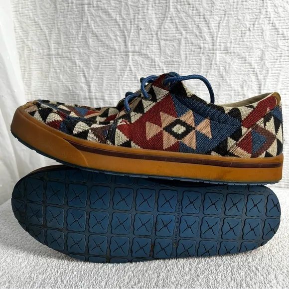 Twisted X Hooey Loper Loafer Shoes Mens 9 Aztec casual cowboy western comfy shoe