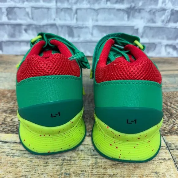 TYR‎ L-1 Lifter Green Yellow Red Weightlifting Shoes Straps Mens Size 9 New