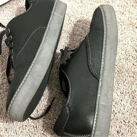 UGG Australia Mens Black Garrick Decorative Leather Welt Shoes US 10.5