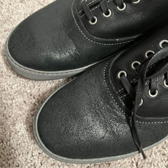 UGG Australia Mens Black Garrick Decorative Leather Welt Shoes US 10.5